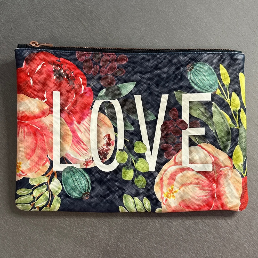 Floral LOVE Pouch